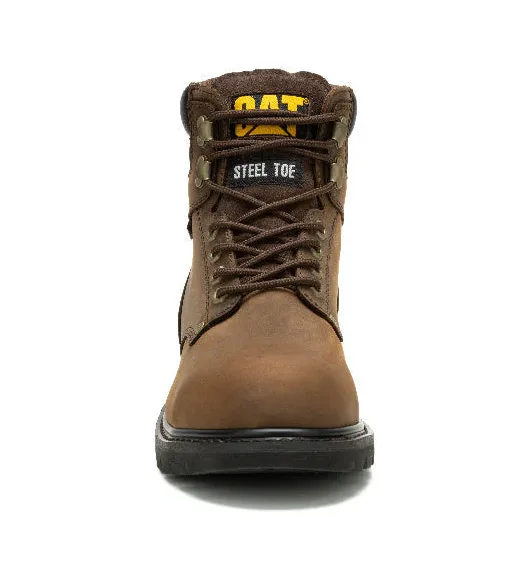 CATERPILLAR SECOND SHIFT ANSI F2413-11 I/75 C/75 P91660 STEEL TOE DARK BROWN WATERPROOF WORK BOOTS - Image 4