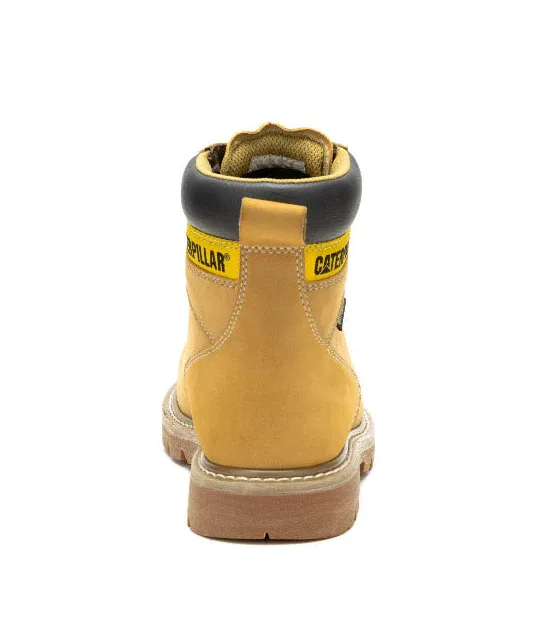 CATERPILLAR SECOND SHIFT ANSI F2413-11 I/75 C/75 P91659 HONEY NUBUCK STEEL TOE WATERPROOF WORK BOOTS - Image 5