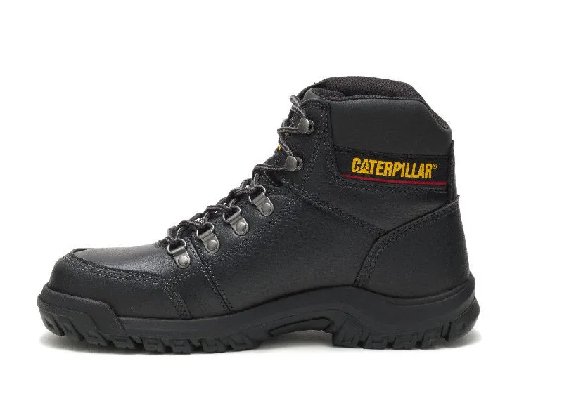 CATERPILLAR OUTLINE ASTM F2413-18 EH SR P90800 BLACK STEEL TOE LEATHER WORK BOOTS - Image 8
