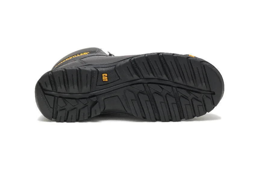 CATERPILLAR OUTLINE ASTM F2413-18 EH SR P90800 BLACK STEEL TOE LEATHER WORK BOOTS - Image 6