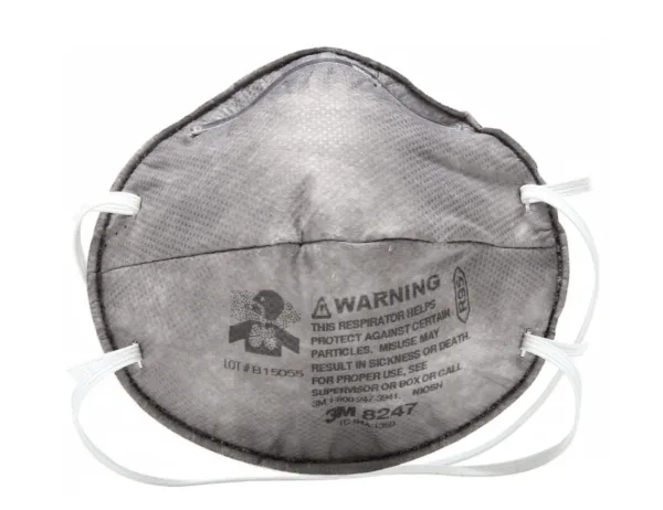 3M PARTICULATE RESPIRATOR 8247 NIOSH APPROVED R95 WITH NUISANCE LEVEL ORGANIC VAPOR RELIEF