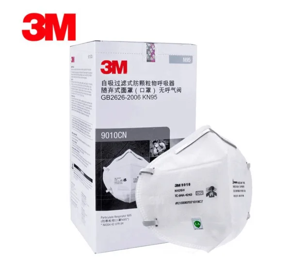 3M N95 PARTICULATE RESPIRATORY FLAT FOLD FACE MASK 9010CN