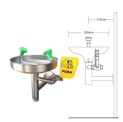 STAINLESS STEEL WALL MOUNTED EYE/FACE WASH STATION - Image 5
