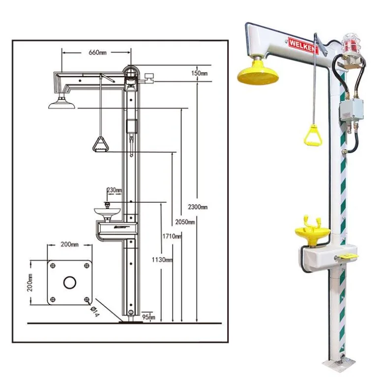 EX-PROOF CABLE HEATED EMERGENCY SHOWER & EYEWASH - Image 4